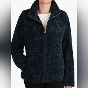 Pendleton Fuzzy Full-zip Jacket Dark Blue Women’s size XL